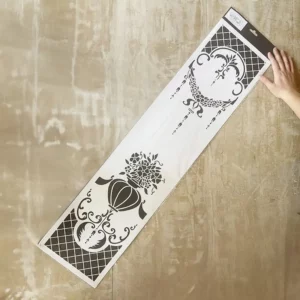 Stencil "Giardino Bucolico" Magic Paint, riutilizzabile 21,6x90 cm