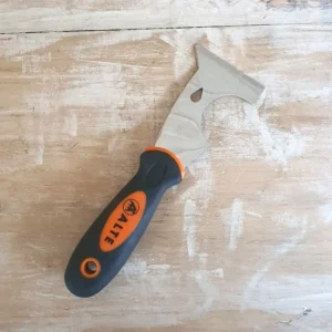 Spatola/Raschietto multiuso in acciaio con manico morbido