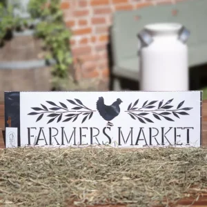 Stencil "Farmers Market", Magic Paint, riutilizzabile, 54x18