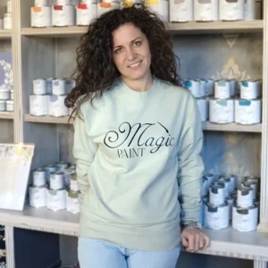 Felpa Grigio Caldo Magic Paint - Unisex