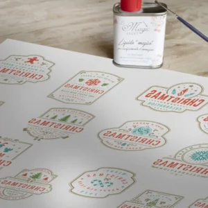 Stampa Trasferibile "NATALE, Christmas" 28x40 cm