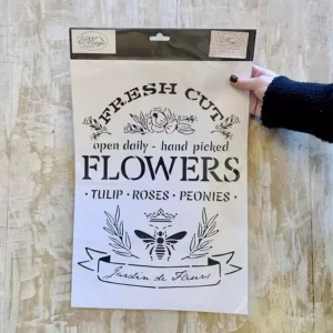Stencil "Jardin de Fleurs", Magic Paint, riutilizzabile, 30x42 cm