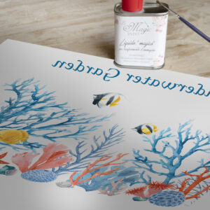 Stampa Trasferibile “GIARDINO ATLANTIDE” 28×40 cm