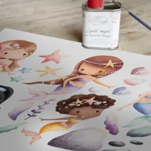 Stampa Trasferibile “AMICHE SIRENE” 28×40 cm