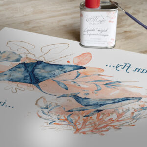 Stampa Trasferibile “POESIA MARINA” 28×40 cm