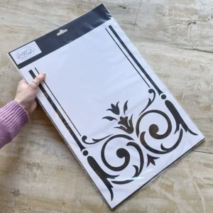 Stencil "Greca Liberty" Magic Paint, riutilizzabile, 30x42 cm