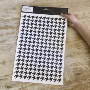 Stencil “Pied de Poule”, Magic Paint, riutilizzabile, 30×42 cm