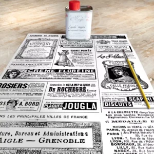 Stampa Trasferibile "VINTAGE, NEWS PAPER" 28x40 cm