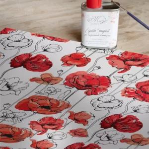 Stampa Trasferibile "FLORA & FAUNA - PAPAVERI" 28x40 cm