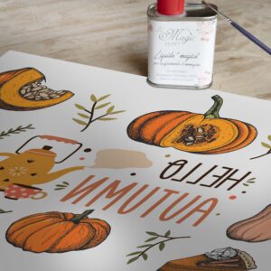 Imagen Transferible “AUTUNNO, PUMPKIN PIE” 28×40 cm