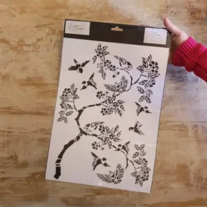Stencil "Joyful Spring" Magic Paint, riutilizzabile, 30x42 cm
