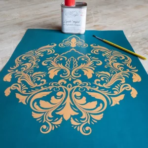 Stampa Trasferibile "FANTASIA, GIGLIO BLU" 28x40 cm